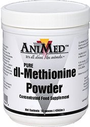 AniMed Di-Methionine Powder Horse Supplement, 16-oz tub