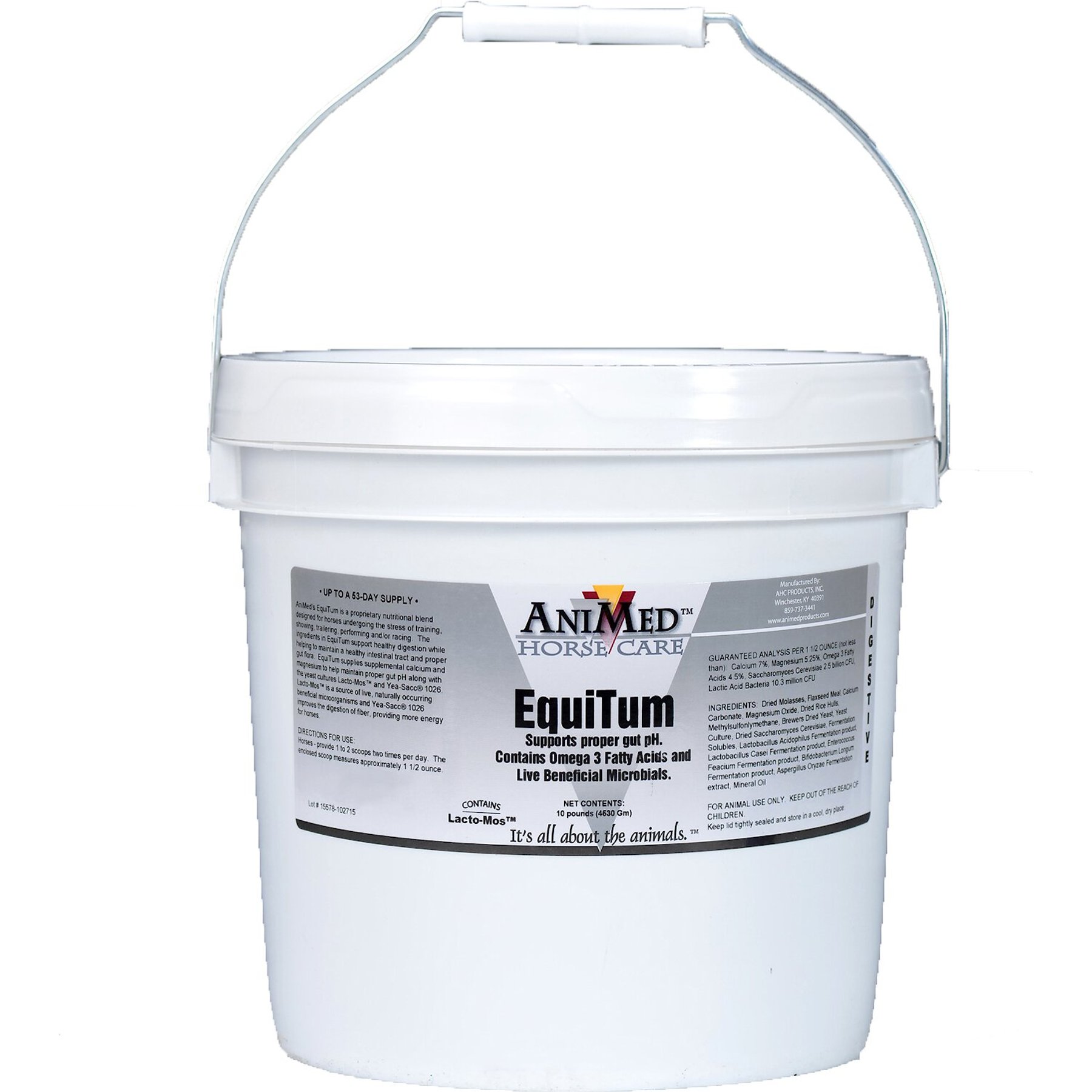 AniMed EquiTum Digestive Health Powder Horse Supplement, 10-lb tub