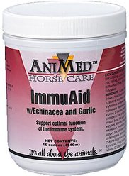 AniMed Immuaid with Echinacea & Garlic Horse Supplement, 16-oz jar