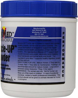 Show full view: AniMed Muscle-Up Powder Horse Supplement, 2.5-lb tub slide 2 of 6