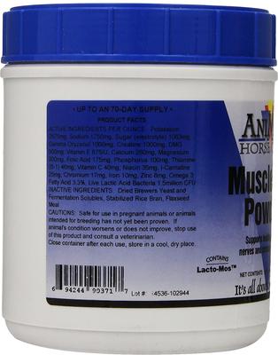 Show full view: AniMed Muscle-Up Powder Horse Supplement, 2.5-lb tub slide 3 of 6