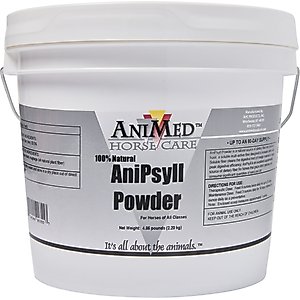 AniMed Natural AniPsyll Digestive Health Powder Horse Supplement, 4.85-lb tub