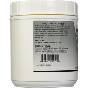 AniMed Natural Garlic Powder Digestive Health & Pest Control Powder Horse Supplement, 2-lb tub