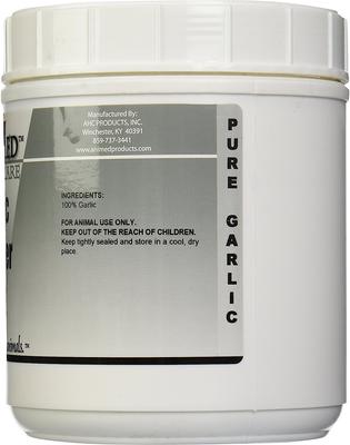 Show full view: AniMed Natural Garlic Powder Digestive Health & Pest Control Powder Horse Supplement, 2-lb tub slide 3 of 4