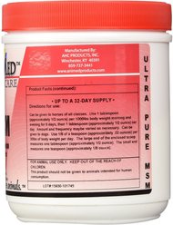 AniMed Pure MSM Joint Support Powder Horse Supplement, 2.25-lb tub slide 2 of 6