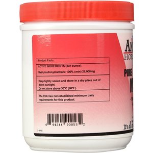 AniMed Pure MSM Joint Support Powder Horse Supplement, 2.25-lb tub