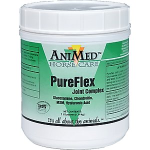 AniMed PureFlex Joint Complex Powder Horse Supplement, 2.5-lb tub