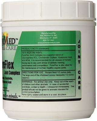 Show full view: AniMed PureFlex Joint Complex Powder Horse Supplement, 2.5-lb tub slide 2 of 7