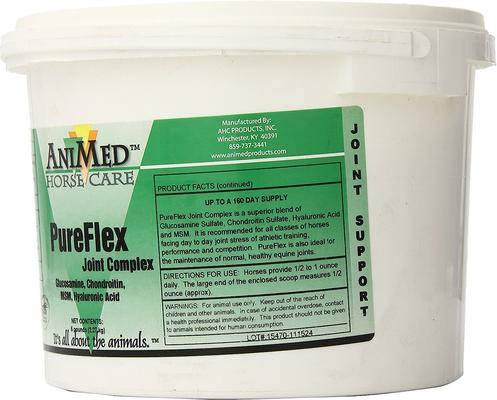 Show full view: AniMed PureFlex Joint Complex Powder Horse Supplement, 5-lb tub slide 2 of 7
