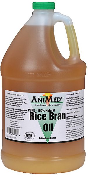 Manna Pro Natural Glo Rice Bran Oil Licorice Flavor Liquid Horse Supplement, 1-gal bottle