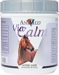 AniMed Via-Calm Calming Powder Horse Supplement, 2-lb tub
