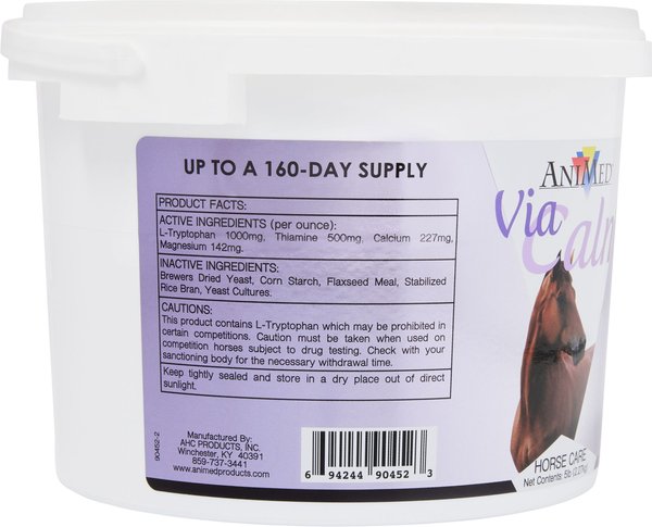 AniMed Via Calm Horse Supplement, 5-lb tub