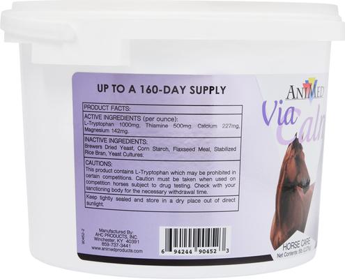 Show full view: AniMed Via Calm Horse Supplement, 5-lb tub slide 2 of 5