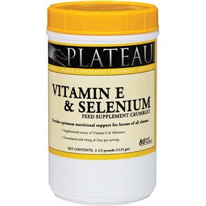 AniMed Vitamin E & Selenium Crumblet Nutritional Hay Flavor Powder Horse Supplement, 2.5-lb tub