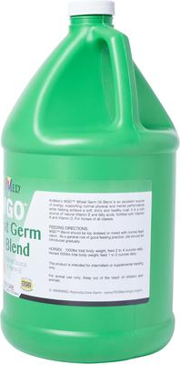 Show full view: AniMed WGO Wheat Germ Oil Blend Coat Health Liquid Horse Supplement, 1-gal slide 3 of 7