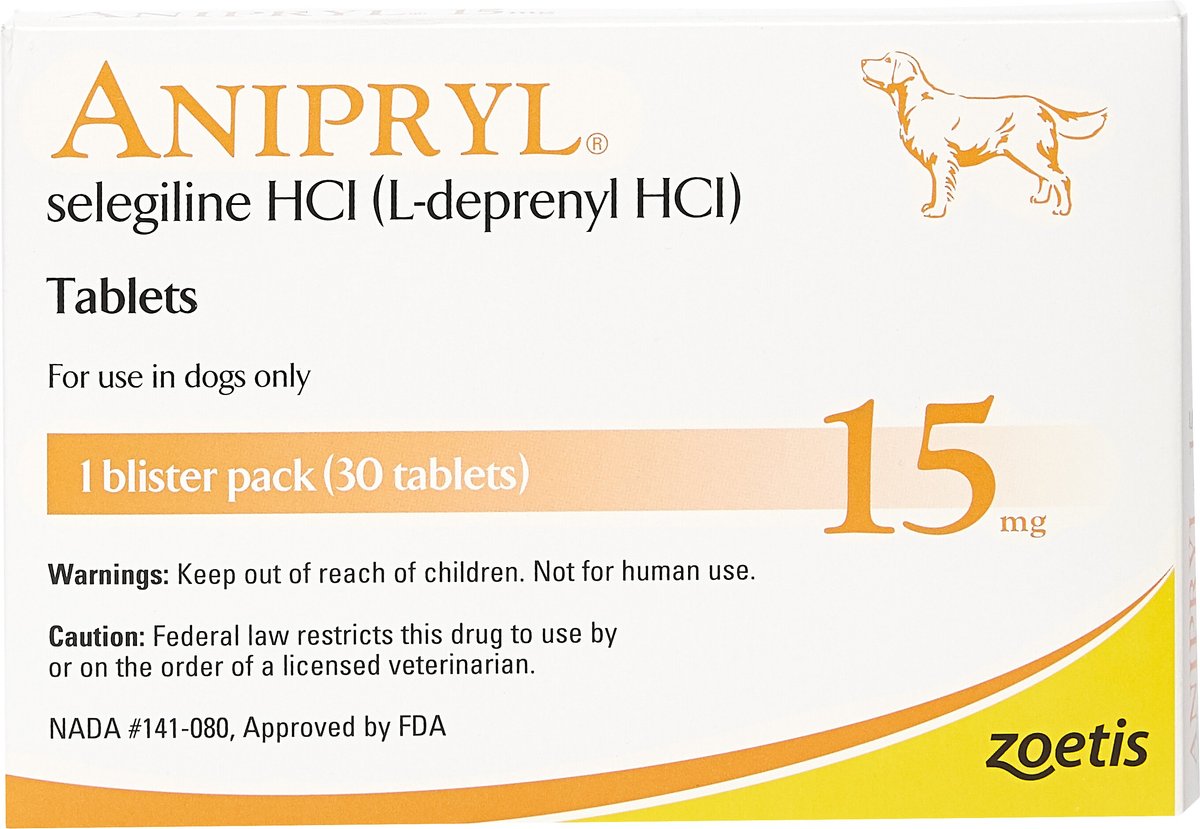 Anipryl (Selegiline HCl) Tablets for Dogs, 30 tablets