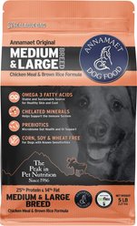 Annamaet 25% Medium & Large Breed Dry Dog Food, 5-lb bag