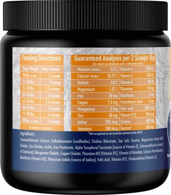 Show full view: Annamaet Enhance Raw & Home Cook Meal Dog Vitamin & Mineral Supplement, 8.5-oz slide 3 of 7