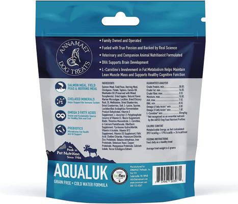 Show full view: Annamaet Grain-Free Aqualuk Cold Water Formula Dog Treats, 7-oz bag slide 3 of 7