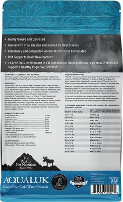 Show full view: Annamaet Grain-Free Aqualuk Cold Water Formula Dry Dog Food, 12-lb bag slide 3 of 8