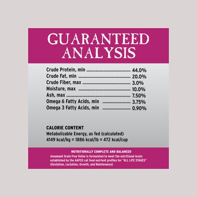 Show full view: Annamaet Grain-Free Chicken & Fish Formula Dry Cat Food, 12-lb bag slide 6 of 8