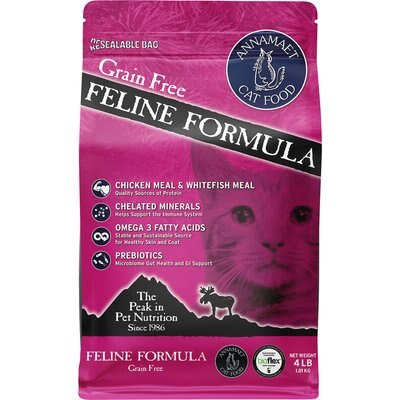 Annamaet Annamaet Chicken & Fish Formula Dry Cat Food, 4-lb bag