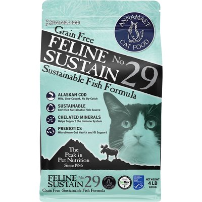 Annamaet Annamaet Grain-Free Feline Sustain No. 29 Fish Formula Dry Cat Food, 4-lb bag
