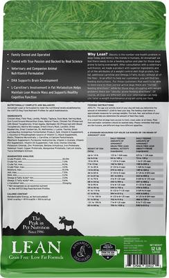 Show full view: Annamaet Grain-Free Lean Low Fat Formula Dry Dog Food, 12-lb bag slide 3 of 8
