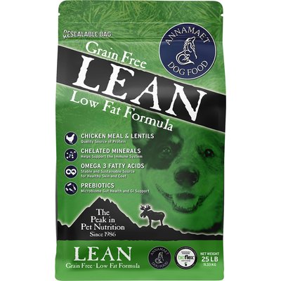 Annamaet Annamaet Grain-Free Lean Low Fat Formula Dry Dog Food, 25-lb bag