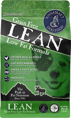 Annamaet Grain-Free Lean Low Fat Formula Dry Dog Food, 25-lb bag