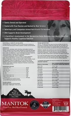 Show full view: Annamaet Grain-Free Manitok Red Meat Formula Dry Dog Food, 12-lb bag slide 3 of 8