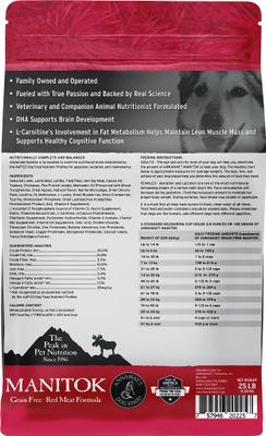 Show full view: Annamaet Grain-Free Manitok Red Meat Formula Dry Dog Food, 25-lb bag slide 3 of 8