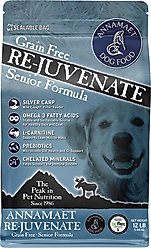Annamaet Grain-Free Re-juvenate Senior Formula Dry Dog Food, 12-lb bag