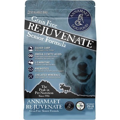 Annamaet Annamaet Grain-Free Re-juvenate Senior Formula Dry Dog Food, 25-lb bag