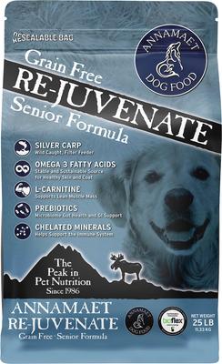 Show full view: Annamaet Grain-Free Re-juvenate Senior Formula Dry Dog Food, 25-lb bag slide 1 of 8
