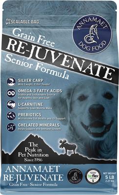 Show full view: Annamaet Grain-Free Re-juvenate Senior Formula Dry Dog Food, 5-lb bag slide 1 of 8