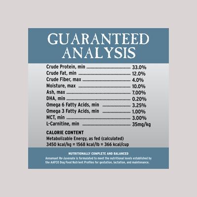 Show full view: Annamaet Grain-Free Re-juvenate Senior Formula Dry Dog Food, 5-lb bag slide 6 of 8