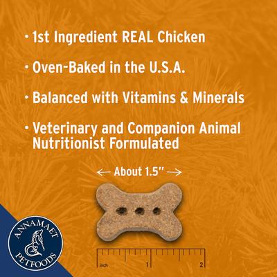 Show full view: Annamaet Grain-Free Salcha Poulet Formula Dog Treats, 7-oz bag slide 4 of 7