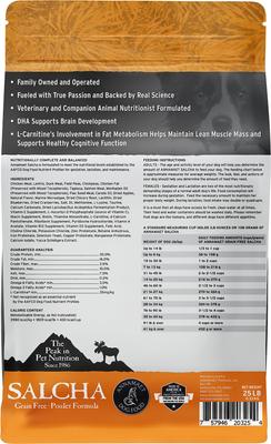 Show full view: Annamaet Grain-Free Salcha Poulet Formula Dry Dog Food, 25-lb bag slide 3 of 8