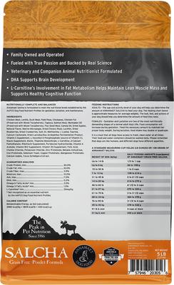 Show full view: Annamaet Grain-Free Salcha Poulet Formula Dry Dog Food, 5-lb bag slide 3 of 8