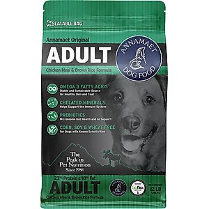 Annamaet Original Adult Formula Dry Dog Food, 12-lb bag
