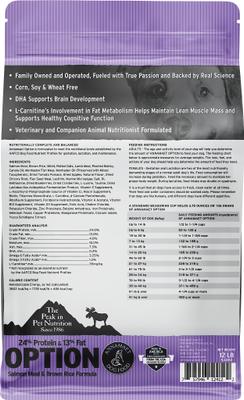 Show full view: Annamaet Original Option Formula Dry Dog Food, 12-lb bag slide 3 of 8