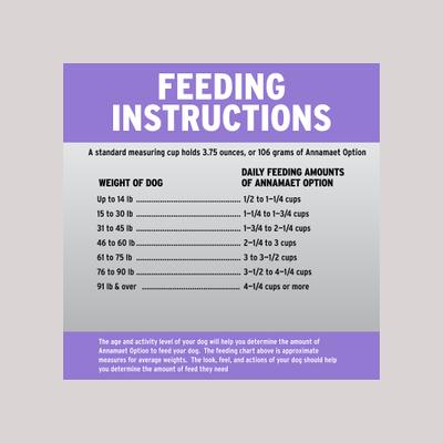 Show full view: Annamaet Original Option Formula Dry Dog Food, 5-lb bag slide 7 of 8