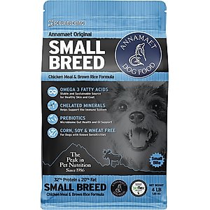 Annamaet Original Small Breed Formula Dry Dog Food, 4-lb bag