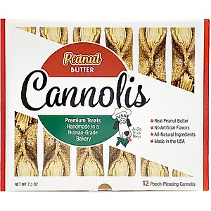 Annie's Pooch Pops Peanut Butter Cannolis Dog Treats, 12 count