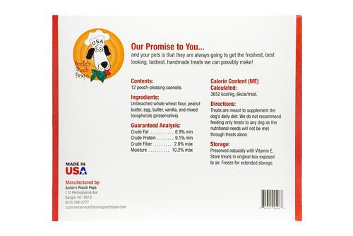 Show full view: Annie's Pooch Pops Peanut Butter Cannolis Dog Treats, 12 count slide 3 of 11