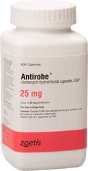Antirobe (Clindamycin HCI) Capsules for Dogs, 25-mg, 1 capsule