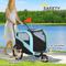 Show in main carousel: Aosom 2-in-1 Large Dog Bike Trailer & Stroller, Light Blue slide 9 of 11