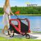 Show in main carousel: Aosom 2-in-1 Large Dog Bike Trailer & Stroller, Red slide 9 of 11