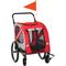 Show in main carousel: Aosom 2-in-1 Small Dog Bike Trailer & Stroller, Red slide 1 of 10